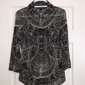 I.N.C. International concepts shell blouse, XL